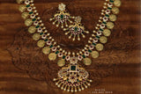 Indian Temple Jewelry Lordess Lakshmi Devi Antique Jewelry - kasumala kasuharam Lakshmi kasumala temple jewelry traditional jewelry Lordess