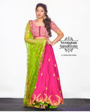 Indian Lehenga | Halfsaree | Teens Lehenga| Silk Lehenga | Silk Pavada | Designer Lehenga | Langa Voni | Traditional Lehenga | Indian Dress