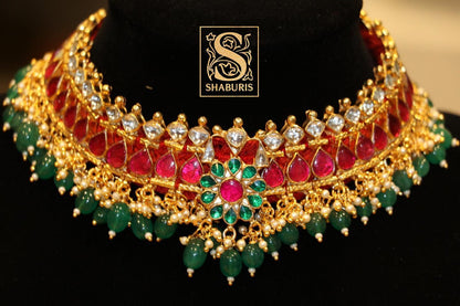 Latest Indian Jewelry,Gold Plated Jewellery Indian ,Artificial Jewellery,lyte weight Indian Bridal,Indian Wedding Jewelry-NIHIRA-SHABURIS