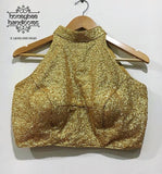 Gold Sequence blouse from HoneyBee Handlooms