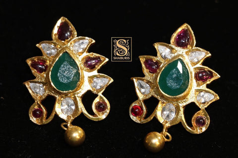 Latest Indian Jewelry,South Indian Jewelry,Indian earrings,Kids Jewelry,pure silver jewelry Indian,Lyte Weight Jewelry - NIHIRA - SHABURIS