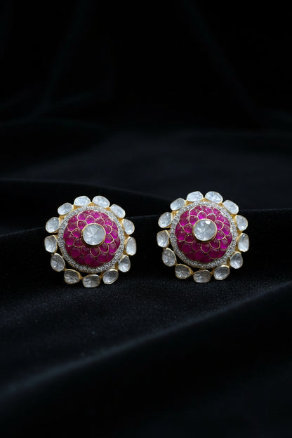 Diamond Studs Diamond Earrings Simple Studs Pearl Studs 925 Silver Earrings Silver Jewelry - SHABURIS