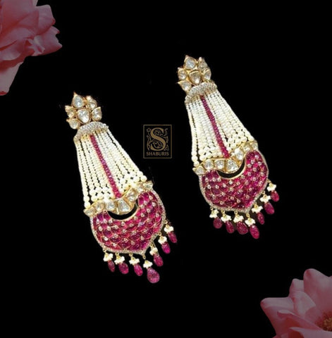 Passa Jewelry,Passa Jewellery,Pure Silver Jewellery ,Passa Earrings,Pakistani Jewelry,Indian Bridal,Indian Wedding Jewelry-NIHIRA-SHABURIS