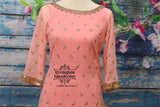 Pink kameez with sharara | sharara pants  | Indian Designerwear | Indian Bridal Dress | salwar suit | kameez |HoneyBee Handlooms