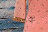 Pink kameez with sharara | sharara pants  | Indian Designerwear | Indian Bridal Dress | salwar suit | kameez |HoneyBee Handlooms