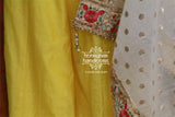 Yellow kameez | salwar with duppatta | Indian Designerwear | Indian Bridal Dress | salwar suit | kameez |HoneyBee Handlooms