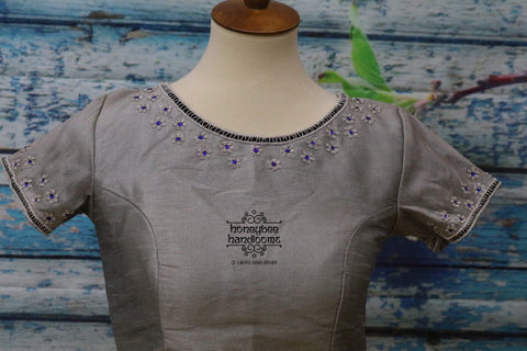 Saree Blouse | Stitched blouse |Silk Blouse | Pure silk Blouse| designer blouse|Maggam work blouse | HoneyBee Handlooms