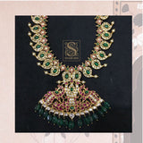 Latest Indian Jewelry,South Indian Jewelry,Mango Haram,Mango Mala,Indian Wedding Jewelry,pure Silver indian jewelry - NIHIRA - SHABURIS
