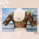 Gold Blouse| Saree Blouse |Maggam Work Blouse | saree stitched Blouse| Bollywood Blouse | Zardosi Work Blouse | HoneyBee Handlooms