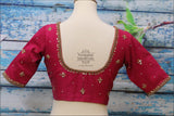 Preorder - Saree Blouse | Stitched blouse | Blouse|Silk Blouse | Pure silk | pink blouse| indian Blouse|bollywood Blouse- HoneyBee Handlooms