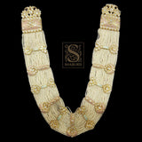 Indian Jewelry,Pure Silver Jewellery Indian ,Pearl Haar,Big Indian Necklace,Indian Bridal,Indian Wedding Jewelry-NIHIRA-SHABURIS