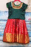 Indian Kids Pavada | New Born Pattu Langa | New Born Girl Pavada | New Born Baby Girl Dress | Indian Kids Girl Dress | Indian girls Dress |