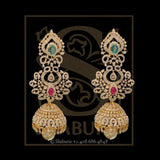 Latest Indian Jewelry,South Indian Jewelry,Pure silver Jhumkas Indian,Indian Earrings,Indian Wedding Jewelry -NIHIRA-SHABURIS
