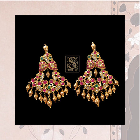 Indian Jewellery Designs,South Indian Jewellery,Indian Jewelry,Mango Earrings,indian jewelry online,latest indian jewellery -NIHIRA-SHABURIS