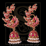 Indian Jewellery Designs,South Indian Jewellery,Indian Jewelry,peacock Jhumka,indian jewelry online,latest indian jewellery -NIHIRA-SHABURIS