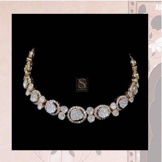 Latest Indian Jewelry,South Indian Jewelry,Pearl Necklace,Pure silver,Pink moissanite Necklace, lyte weight Jewelry -NIHIRA-SHABURIS