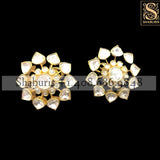 Latest Indian Jewelry,South Indian Jewelry,Pure silver Big Studs Indian,Indian Earrings,Stud Earring,Indian Wedding Jewelry -NIHIRA-SHABURIS
