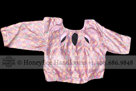 Ikkat blouse | Indian Saree blouse | Indian designer blouse | designer blouse | ikkat saree blouse | yellow blouse | HoneyBee Handlooms