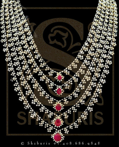 Latest Indian Jewelry,Pure Silver Jewellery Indian,Swarovski Necklace,Traditional Indian Bridal,Indian Wedding Jewelry,SouthJewelry-NIHIRA