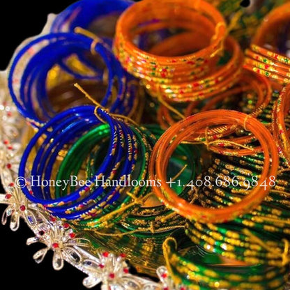 Seemantham Bangles|Indian Glass Bangles|amma vari bangles|return gift Bangles |Baby shower glass bangles decor|Glass Bangles -24 bangles