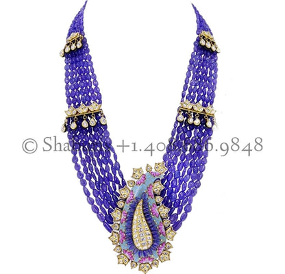 Bead gem set,Latest Indian Jewelry,South Indian Jewelry,Pure silver jewelry,victorian pendent,choker,necklace,meenakari,pakistani jewelry