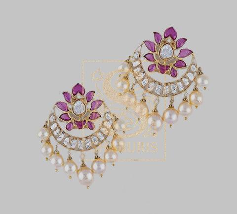 Indian Silver Jewelry,South Indian Jewellery,South Indian Jewelry,Chandbali,indian Bridal jewellery Designs,Indian Wedding-NIHIRA-SHABURIS