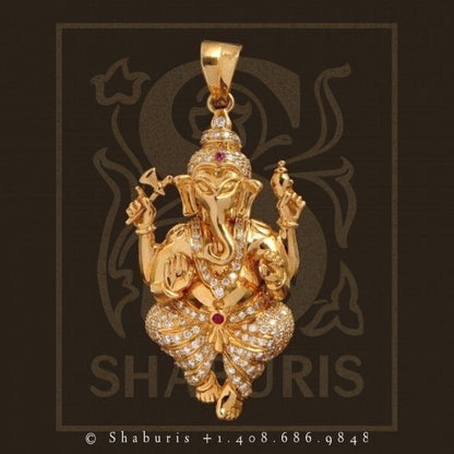 Latest Indian Jewelry,Pure Silver Jewellery Indian ,Ganesha pendent,charm jewelry,Indian Bridal,Indian Wedding Jewelry-NIHIRA-SHABURIS