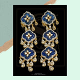 Polki Jewelry Designs,South Indian Jewellery,South Indian Jewelry,Chandlier Earrings,latest indian jewellery Designs - NIHIRA-SHABURIS