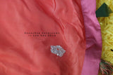 Pure crape saree with stitched blouse,zardhosi work,fancy saree,dual tone saree,two color saree,flowy saree,lyte weight saree,cocktail saree