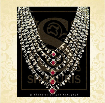 Latest Indian Jewelry,Pure Silver Jewellery Indian,Swarovski Necklace,Traditional Indian Bridal,Indian Wedding Jewelry,SouthJewelry-NIHIRA