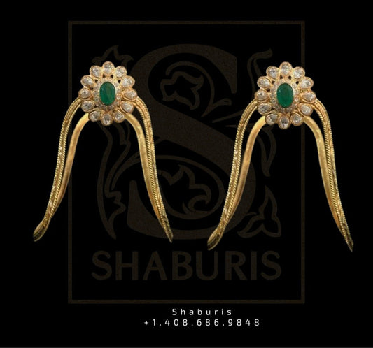 Diamond arm vanki,Swarovski Diamond armlet Jewelry Designs,Bhajuband aravanki,kids arm vanki designs,latest indian jewellery -NIHIRA