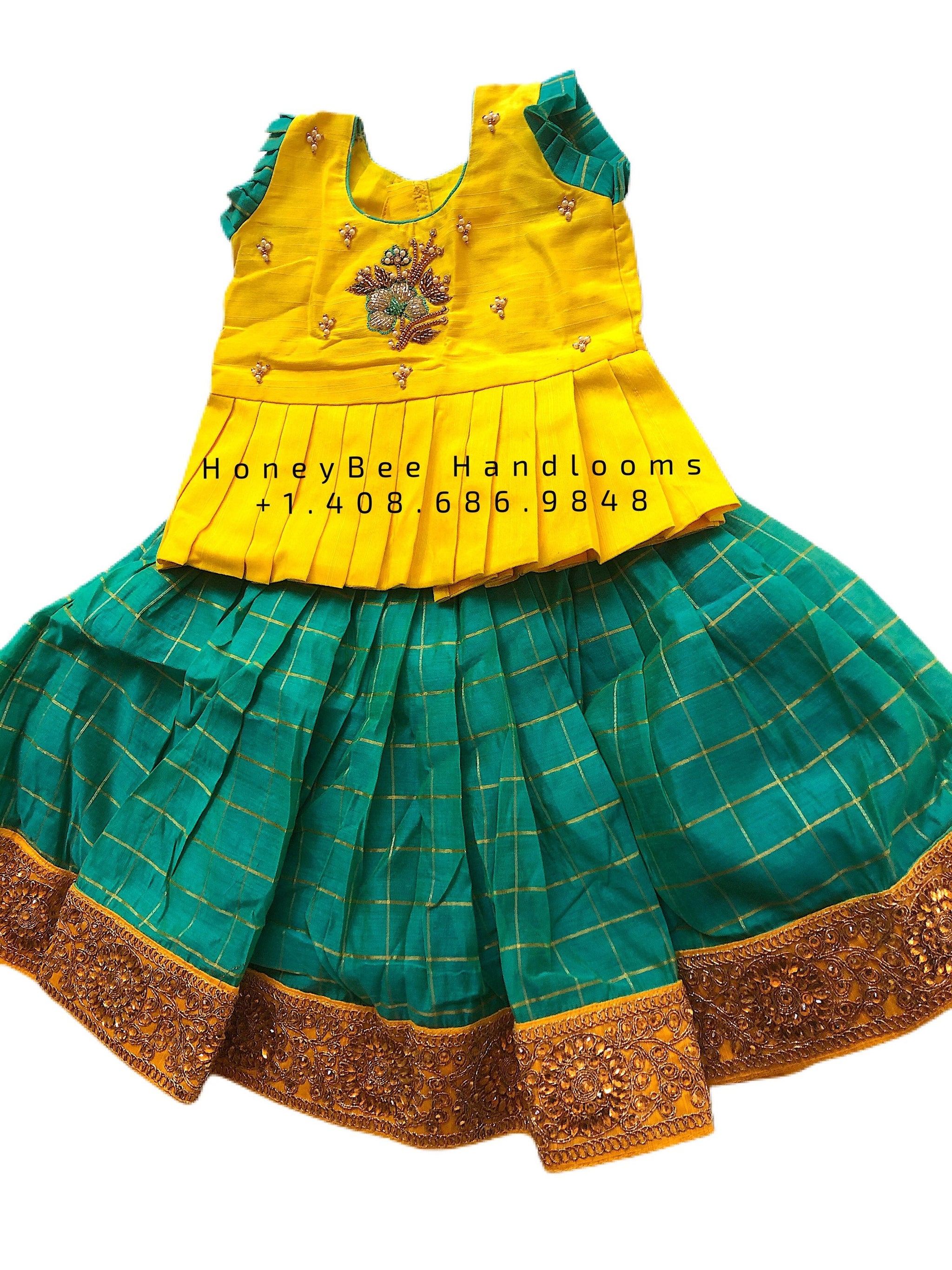 Indian Kids Pavada New Born Pattu Langa New Born Girl Pavada