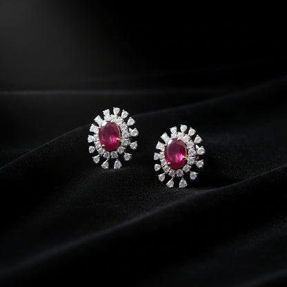 Diamond Studs Diamond Earrings Simple Studs Pearl Studs 925 Silver Earrings Silver Jewelry - SHABURIS