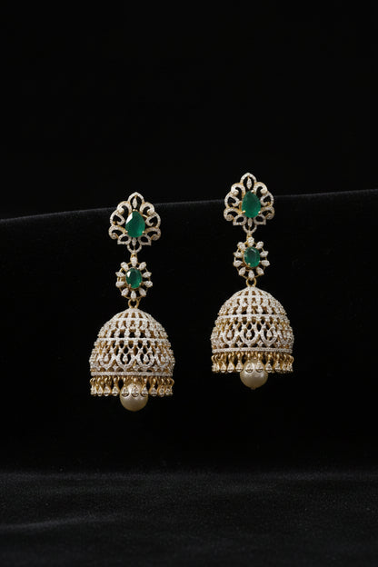 Polki Studs Polki Earrings Cocktail Earrings Diamond Studs Diamond Earrings Simple Studs Pearl Studs 925 Silver Earrings Silver Jewelry - SHABURIS