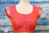Pattu saree blouse - Peach work Blouse -Maggam work blouse - hand work blouse - Saree Blouse - peach pattu Saree Blouse- peach Blouse