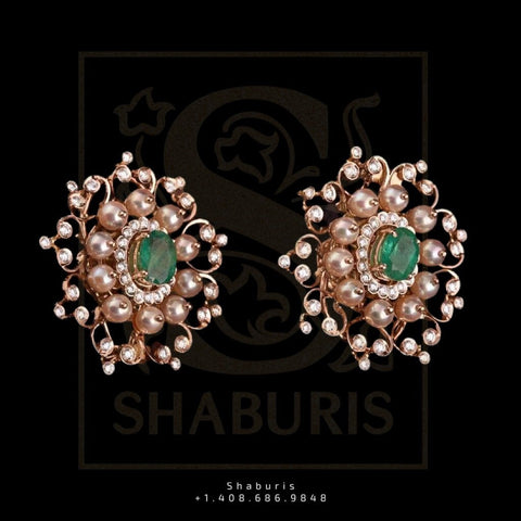 Big Studs,pearl Stud Jewelry,Daily wear Jewelry,Simple Jewelry,Diamond Jewelry,Sterling Silver Jewelry,Pure Silver Jewelry