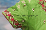 Ikkat,Indian Designer anarkali,Indian Stitched Dress for women, zardhosi maggam mirror work green Dress ,Indian Partywear payola duppatta