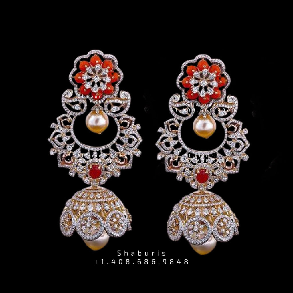 Discover 223+ diamond earrings traditional designs super hot