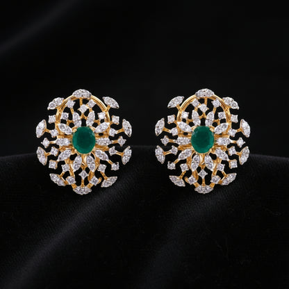 Diamond Studs Diamond Earrings Simple Studs Pearl Studs 925 Silver Earrings Silver Jewelry - SHABURIS