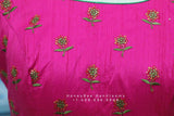 Pattern blouse | Indian Saree blouse | Indian designer blouse | designer blouse | ikkat saree blouse | pink blouse | HoneyBee Handlooms