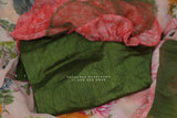 Saree with Stitched Blouse | Saree Blouse | Ruffle saree | Pink Ruffle| Fancy Saree | Cocktail Saree | Indian Party Saree|HoneyBee Handlooms