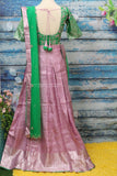 Lehenga langavoni | kanchi silk lehenga | teens half saree | Indian kanchipattu lehenga | teens lehenga voni duppatta kancheepuram |Handloom