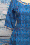 Indian Designerwear,Indian Designer Ikkat Kurta,Indian Dress for women,Indian Stitched Dress for Women, Indian Partywear Dress ikkat