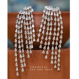 Cocktail Jewelry Indian,Cocktail Earrings,Fashion Jewelry in Silver,Indian Earrings,Indian Jewelry,High End Jewelry-NIHIRA-SHABURIS