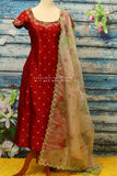 salwar kameez,Indian Designer Kurta,Indian Dress for women,Indian Stitched Dress for Women, Indian Partywear Dress organza duppatta