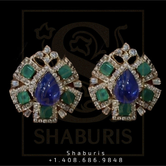 Charm Jewelry,Pure Silver Jewellery Indian , Daily Wear Stud,Indian casual Jewelry,Indian Silver Jewellery,diamond jewelry -NIHIRA
