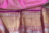 Lyte Weight Pattu Saree blouse -Pattu Blouse -Kuppadam Tissue Pattu Saree blouse - Saree Blouse - Pink Saree Blouse - Pink Blouse-Silk Saree