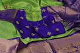 Lyte Weight Pattu Saree blouse -Pattu Blouse -Kuppadam Tissue Pattu Saree blouse - Saree Blouse -Green Saree Blouse -Blue Blouse-Silk Saree
