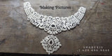 Swarovski Diamond Choker Pure Silver jewelry Indian ,diamond Necklace,Indian Necklace,Indian Bridal,Indian Wedding Jewelry-NIHIRA-SHABURIS