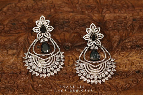 Diamond jhumka,big jhumka,swarovski,south sea pearl earring,party wear earrings,designer jewelry,hand picked jewelry,celebrity jewelry